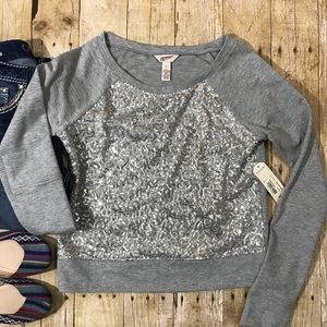 Arizona Jeans Long Sleeve sequined Tee
